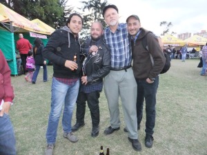 "Lenin" with Colombian comrades.